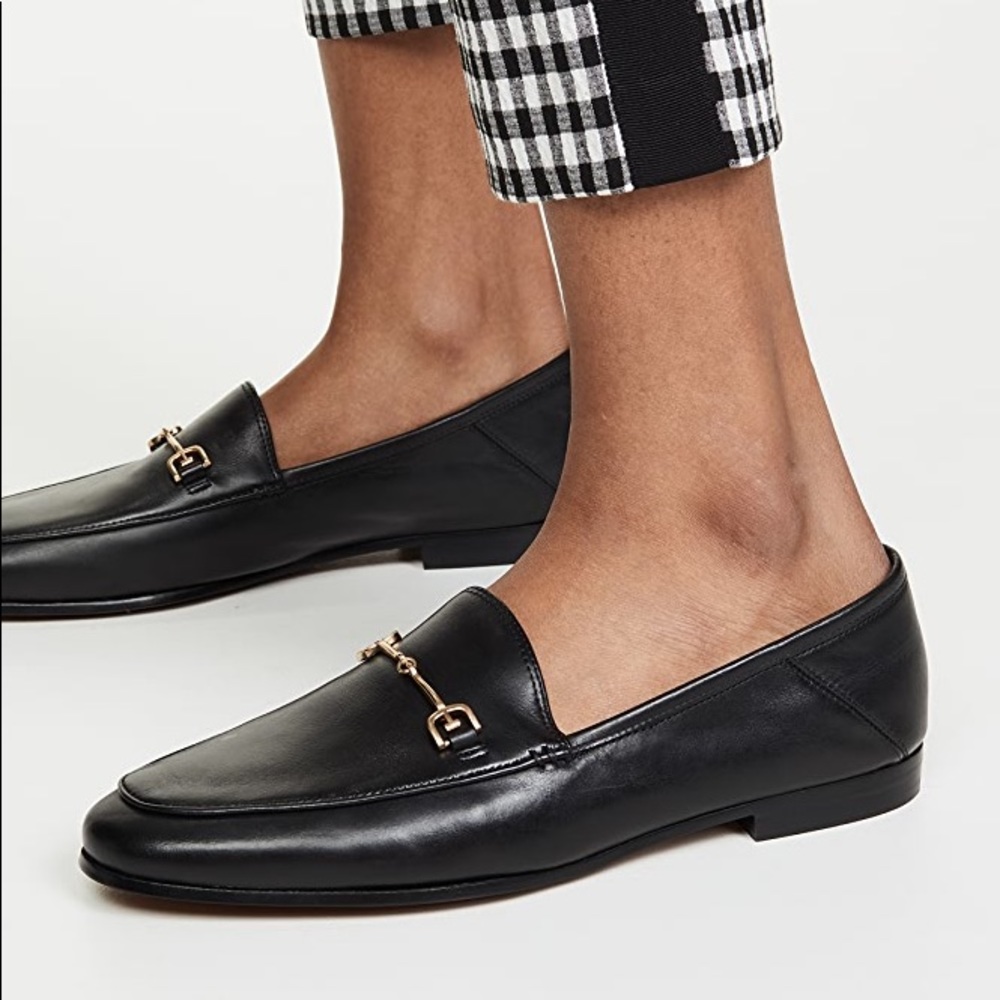 sam edelman black leather loraine loafer